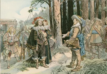 Georg Wilhelm trifft Gustav II. Adolf von Schweden in Köpenick im Jahr 1631