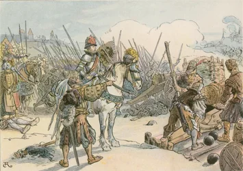 Joachim II. führt die Schlacht in den Türkenkriegen 1542