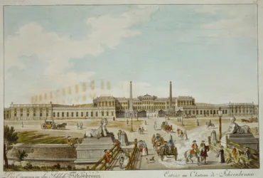 Der Eingang in das Schloss Schönbrunn