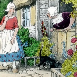 Brüder Grimm - Märchen - Frau Holle, um 1910