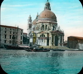 Italien, Venedig, Blick auf die Basilika Santa Maria della Salute, Dorsoduro-Gebiet, Bilddatum: ca. 1910
