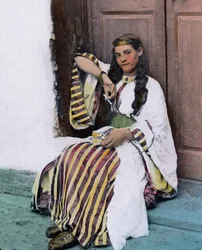 Marokko, junge marokkanische Mädchen, Bilddatum: um 1910