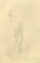 Der Gratulant, Mitte-Ende 19. Jahrhundert, ca. 1924