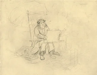 Der Landschaftsmaler II, Mitte-spätes 19. Jahrhundert, um 1924