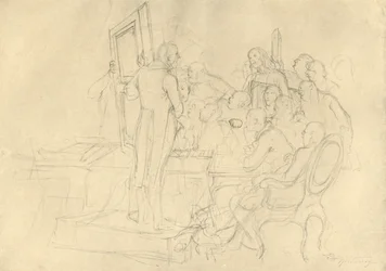 Die Kunstauktion, Mitte bis Ende des 19. Jahrhunderts, ca. 1924