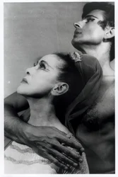 Martha Graham (1894-1991) und Bertram Ross (1920-2003) in 