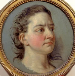 Porträt von Mademoiselle Clairon Josephe Leris de La Ttude genannt Mademoiselle Clairon (1723 -1803) Interpretin von Voltaire