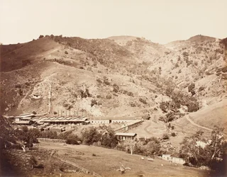 Die Werke und die Mine, New Almaden, Santa Clara, Kalifornien