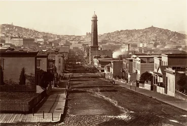 First Street, San Francisco, 1864, gedruckt ca. 1876