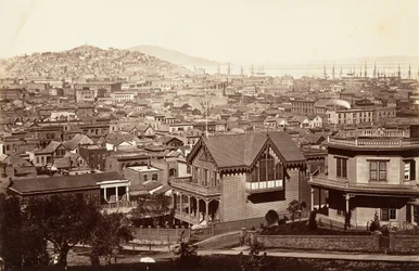 San Francisco, von Rincon Hill (1864, gedruckt ca. 1876)