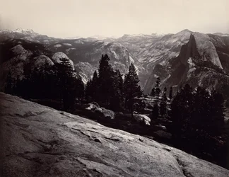 Blick vom Sentinel Dome, Yosemite, 1865-66