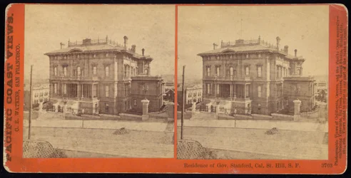 Residenz von Gouverneur Stanford, Cal. St. Hill, S.F