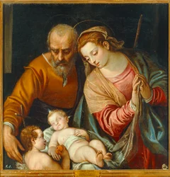 Die Heilige Familie mit dem jungen Johannes dem Täufer