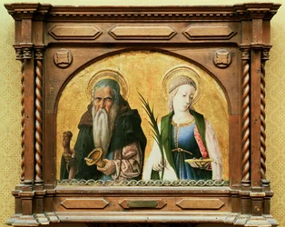 St. Antonius der Einsiedler und St. Lucia, ca. 1470