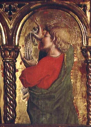 St. Johannes der Evangelist, Detail aus dem Sant