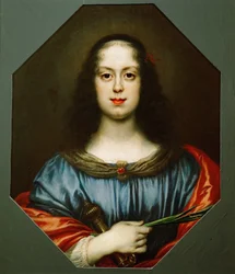 Porträt von Vittoria della Rovere 1622-1694 als Heilige Katharina, 1640er