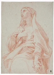 Die Madonna macht eine Fürbittgeste