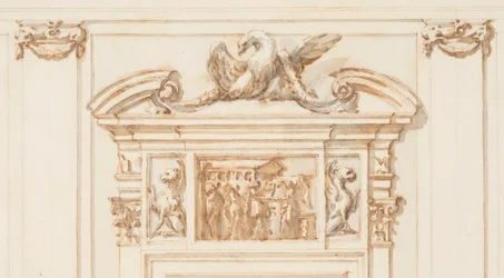 Entwurf für das Nordportal, Große Galerie, Villa Albani, Rom, Italien, 1755–56
