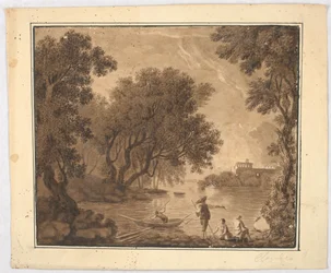 Fischer in der Landschaft