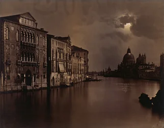 [Nachtansicht des Canal Grande, Venedig], ca. 1875