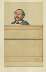 Herr Ira D. Sankey, Lob und Gebet, 10. April 1875, Vanity Fair Karikatur