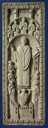 Ein Erzbischof unter seinem Chor, ca. 875 n. Chr.