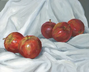 Frische rote Äpfel
