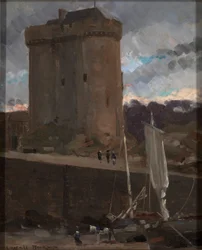 Der Turm von Solidor in St. Severin, Normandie