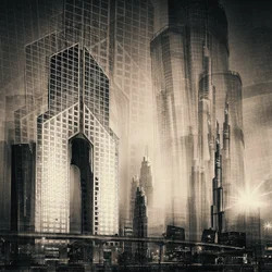 Dubai Stadtlandschaft Bewegung