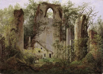 Klosterruine Eldena bei Greifswald, um 1825