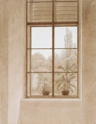 Fenster mit Blick auf den Park, 1810-1811