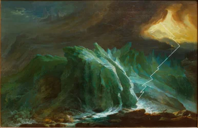 Gewitter und Blitzschlag am Unteren Grindelwaldgletscher