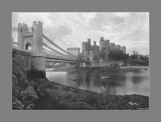 Conway Castle und Brücken, ca. 1900