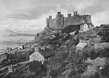 Harlech Castle, um 1896