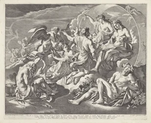 Phaëthon bittet, in Apollos Wagen zu fahren