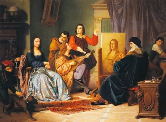 Leonardo da Vinci malt die Mona Lisa