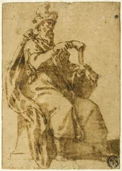Samuel auf dem Thron