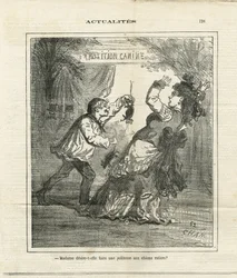 Illustration von Cham (1819-1879) in Le Charivari