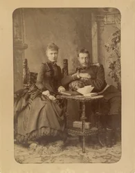 Großfürst Konstantin Konstantinowitsch von Russland (1858-1915) und Großfürstin Elisabeth Mawrikiowna von Russland (1865-1927)