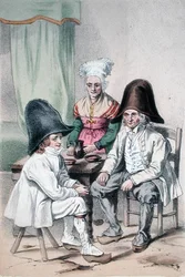Sumpfbauern von Riom in der Region Puy de Dome in der Auvergne, ca. 1865