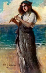 Nancy Price, englische Schauspielerin, als Pallas Athene in Ulysses