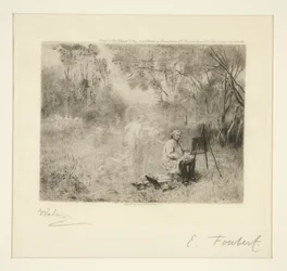 Corot-Malerei: Nach Foubert