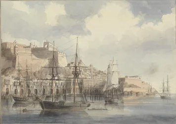 Ansicht von Malta, ca. 1849