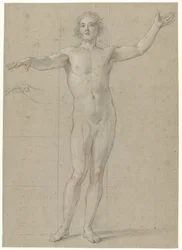 Stehender männlicher Akt