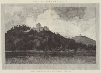 Dunster Castle, der Sitz von Mr. Hugh Courtenay Luttrell, MP