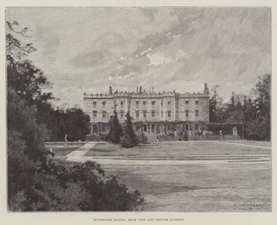 Hughenden Manor, Rückansicht und private Gärten