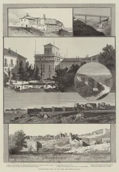 Im Südwesten Spaniens, auf der Zafra und Huelva Eisenbahn