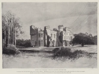 Das Leben von William Ewart Gladstone, eine weitere Ansicht von Hawarden Castle