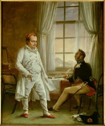 Napoleon I. diktiert seine Memoiren an General Gourgaud