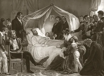 Napoleon auf seinem Sterbebett, 5. Mai 1821